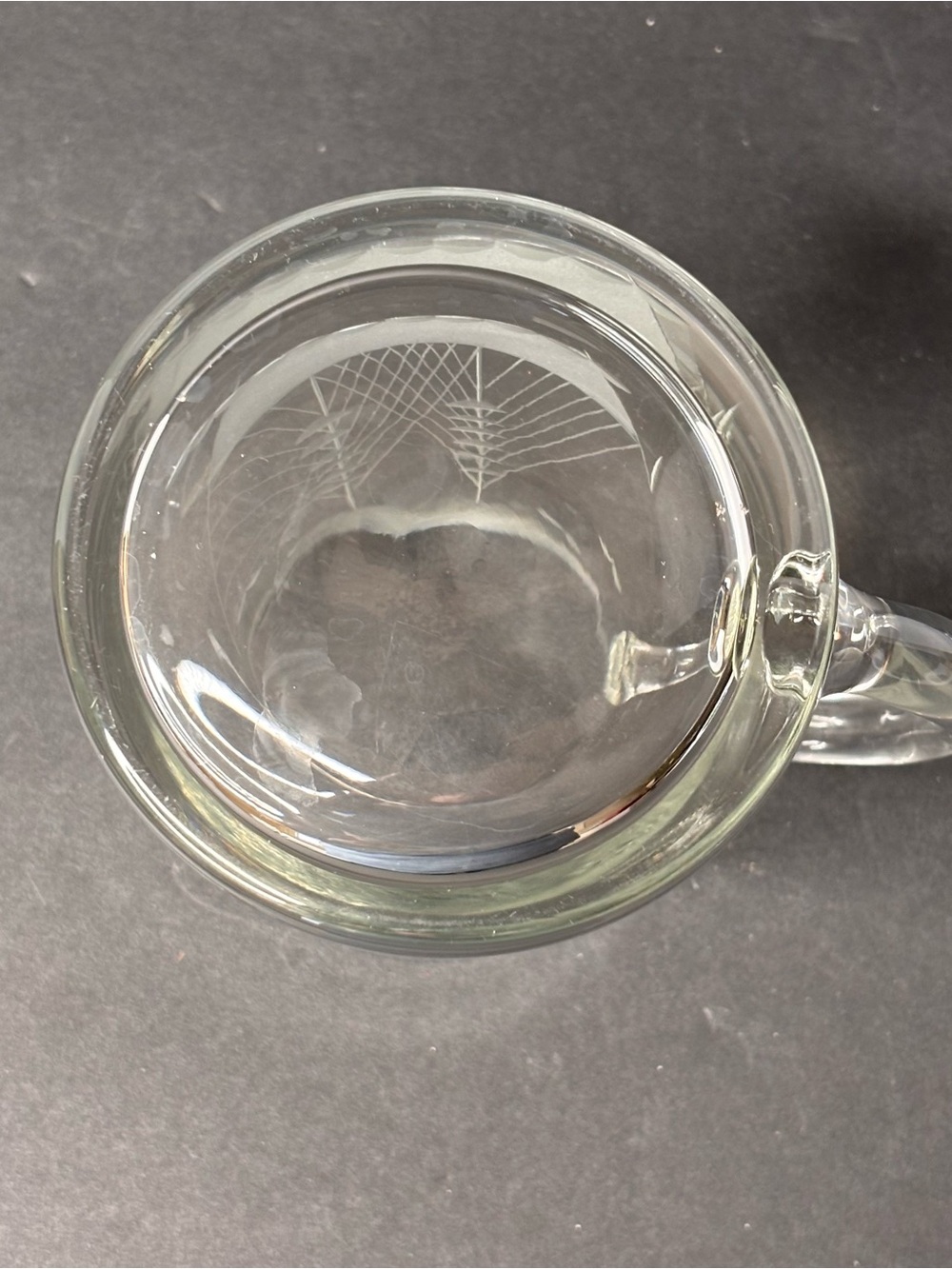 VTG Javit Crystal Clipper Schooner Ship Etched Glass Beer Mug Stein - Picture 6 of 8